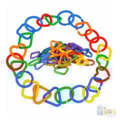 Geometrik Zincir Halkalar (134 Parça) Eğitici Beceri Oyuncakları