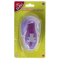 Şekilli Delgeç 4 cm (Ayı Eva Ve Kağıt Şekilgeç) 3/2