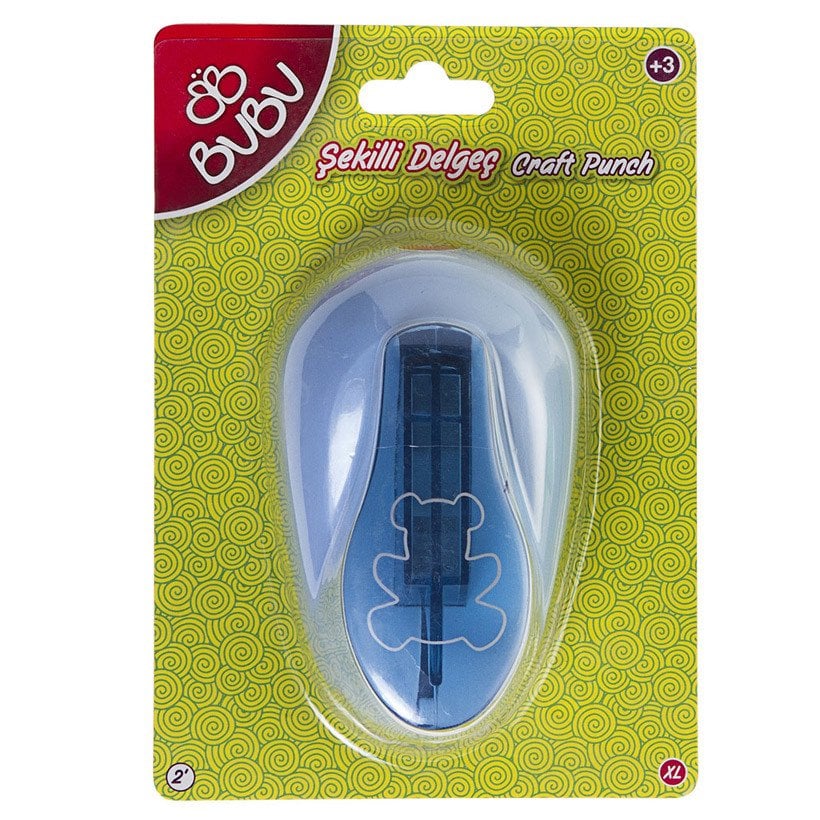 Şekilli Delgeç 5cm Büyük Boy (Ayı Eva Kağıt Şekilgeç)