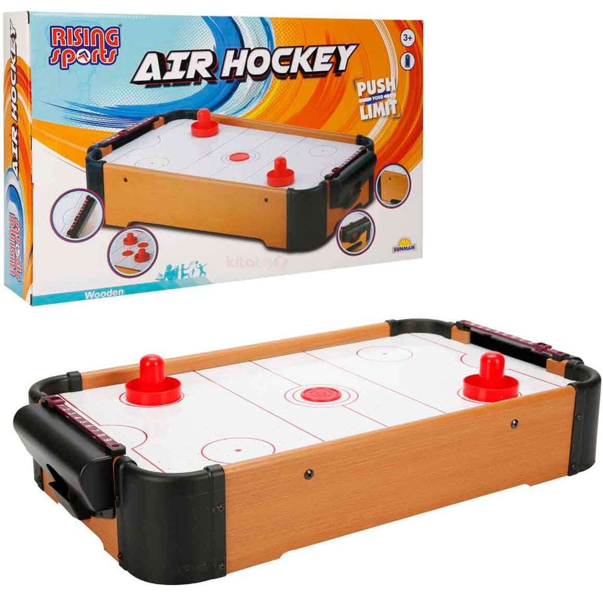 Ahşap Masaüstü Hava Buz Hokeyi (Rising Sports Oyuncak 4560)