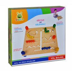 Yol Bulma Oyunu (Ahşap Eğitici Oyuncak)
