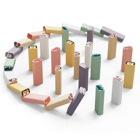 Hayvan Şekilli Denge Oyunu Jenga (Ahşap Bloklar 1.Sınıf) Top Bright
