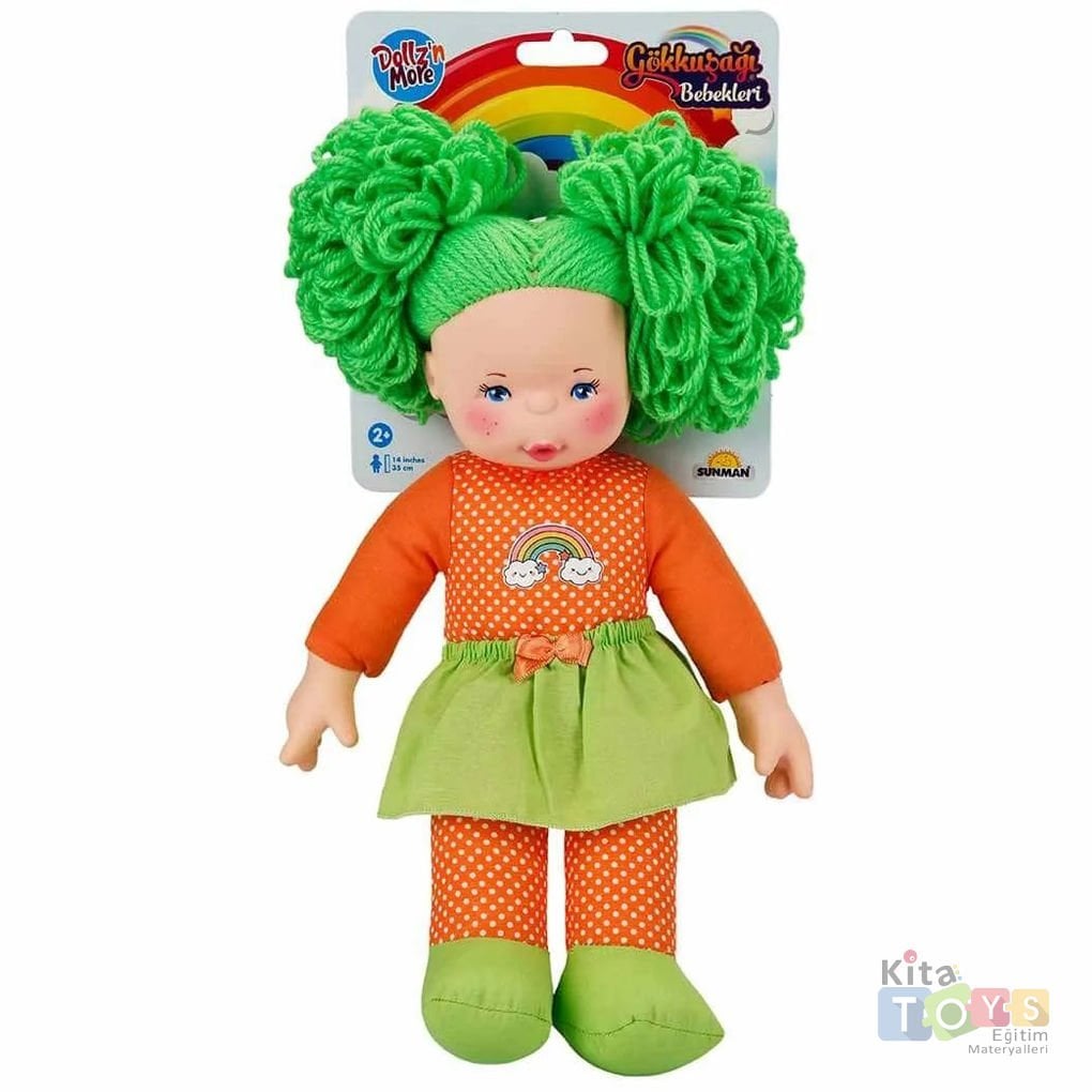 Gökkuşağı Bebekleri 35 cm (Oyuncak Bez Bebek) 30012
