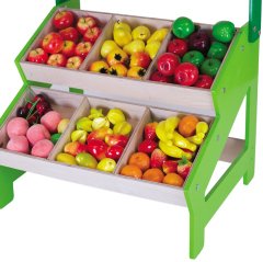 Yeşil Ahşap Manav Merkezi (Köşesi) Market
