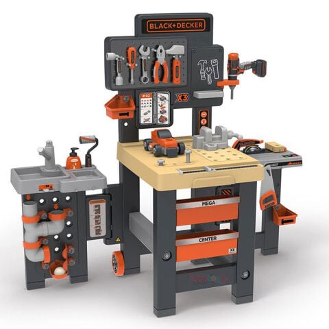 Black+Decker Mega Tamir Masası Tezgahı Oyun Seti Smoby (Oyuncak Mega Werkbank Center Takımı)