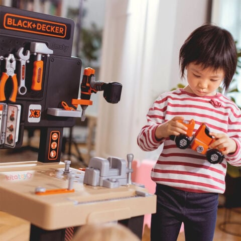 Black+Decker Mega Tamir Masası Tezgahı Oyun Seti Smoby (Oyuncak Mega Werkbank Center Takımı)