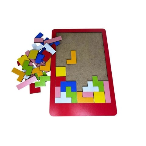 Ahşap Tetris Blokları 17X12 cm (Eğitici Puzzle) Eğitim Materyalleri