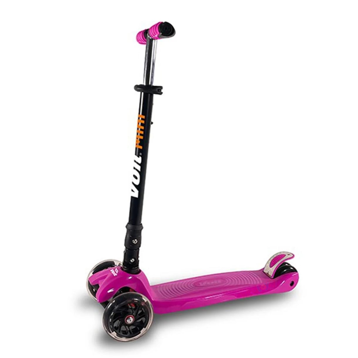 Voit 3 Tekerli Işıklı Scooter 218 FUŞYA (Çocuk Skuter Tekerlekli)