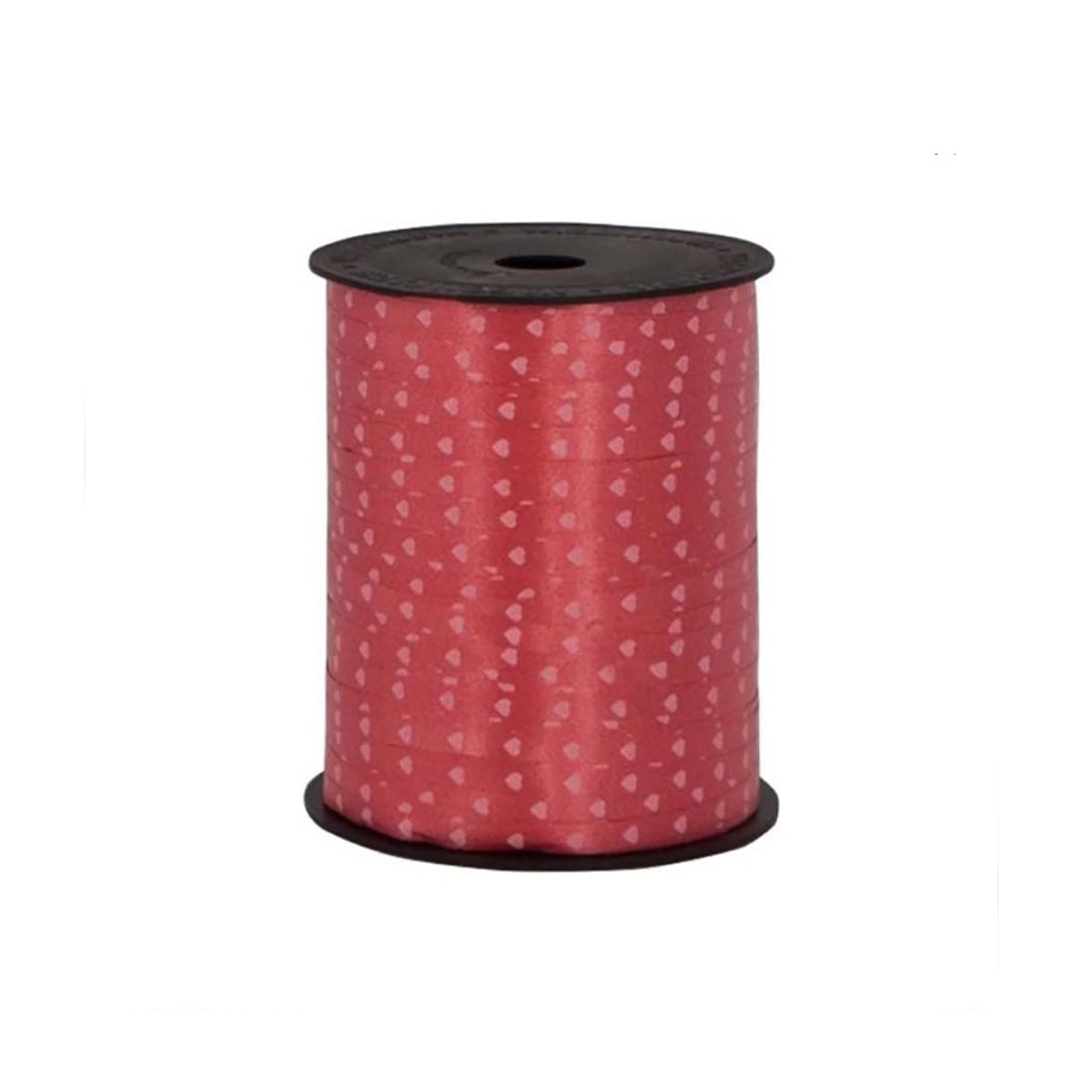 Rafya Şerit İp KALPLİ 5 mm X 200 metre (Kırmızı)