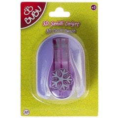 3D Şekilli Delgeç 3.4 cm Büyük Boy (KAR TANESİ Şekilgeç)