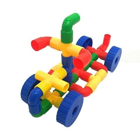 Tekerlekli Borular 72 Parça Lego (Yapı İnşa Oyuncakları) Boru Oyunu