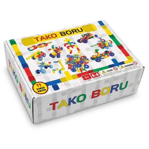 Tekerlekli Borular 72 Parça Lego (Yapı İnşa Oyuncakları) Boru Oyunu