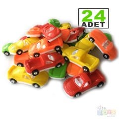 Plastik Mini Arabalar 24 Lü (1:64 Ölçek) Oyuncak