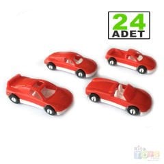 Plastik Mini Arabalar 24 Lü (1:64 Ölçek) Oyuncak