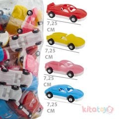 Plastik Mini Arabalar 24 Lü (1:64 Ölçek) Oyuncak