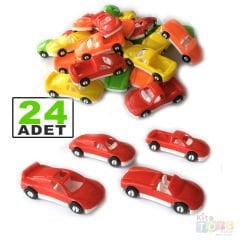 Plastik Mini Arabalar 24 Lü (1:64 Ölçek) Oyuncak