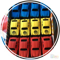 Kırılmaz Arabalar 12'Li Kutu (Bıdık Araçlar) Yk-006 Taxi Çizgili