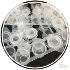 Şerit Boya Kutusu 5 ml x 6'Lı Boş Kapaklı Plastik Kapları / Tüpü