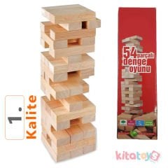 Jenga Denge Oyunu 54 (Ahşap Bloklar) 1. Sınıf