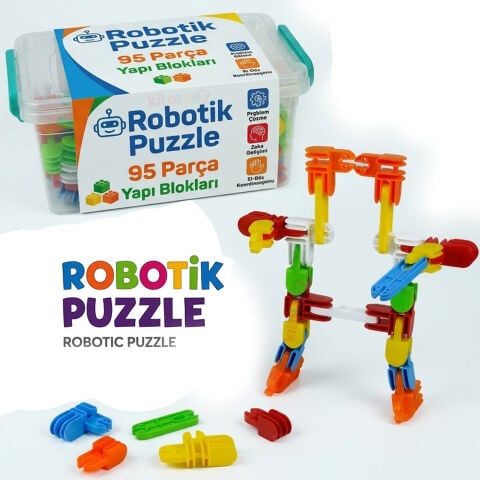 Robotic Puzzle 95 Parça (Robotik Lego) Birleştirme Oyuncak Seti (Large) 432
