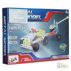 Metal Farmer Car Dıy Model 134 Parça (STEM Oyuncak) Lego Construction