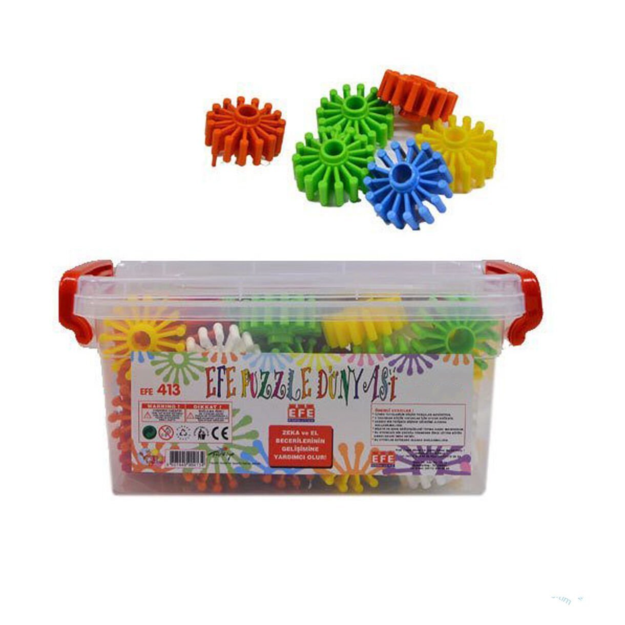 Çarklı Puzzle 35 Parça (Lego Eğitici Oyuncak) 413