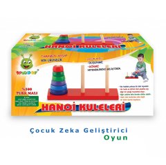 Hanoi Kulesi (Ahşap Zeka Oyunu)