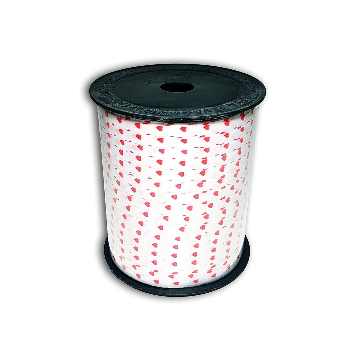 Rafya Şerit İp KALPLİ 5 mm X 200 metre (Beyaz)