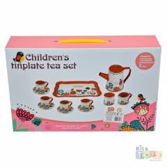 Metal Çay Setim 14 Parça (Oyuncak Mutfak Setleri)