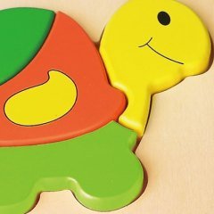 Kaplumbağa Ahşap Puzzle (Yapbozlar)