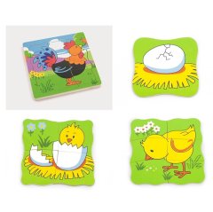 Tavuk Katlı Puzzle (Eğitici Oyuncak)