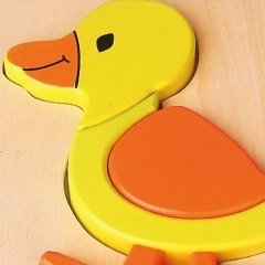 Ahşap Puzzle Ördek (Eğitici Oyuncaklar)