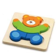 Ahşap Puzzle Ayıcık (Eğitici Yapboz Oyuncaklar)