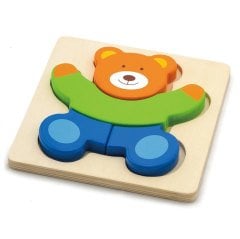 Ahşap Puzzle Ayıcık (Eğitici Yapboz Oyuncaklar)
