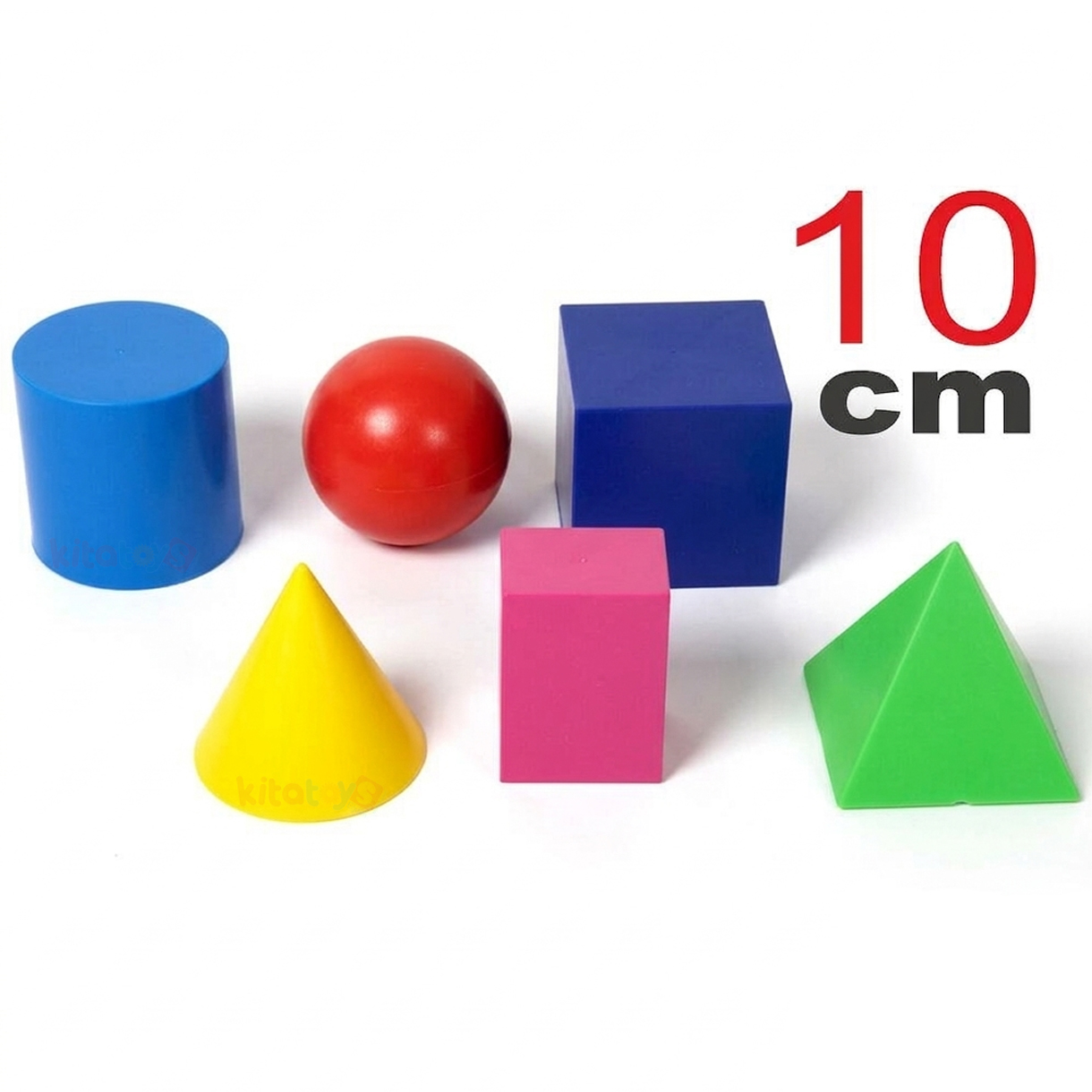 Geometrik Cisimler Takımı (BÜYÜK Boy) 6 ADET (Sıvı Ölçüm Seti) Hacim Şekiller Takımı