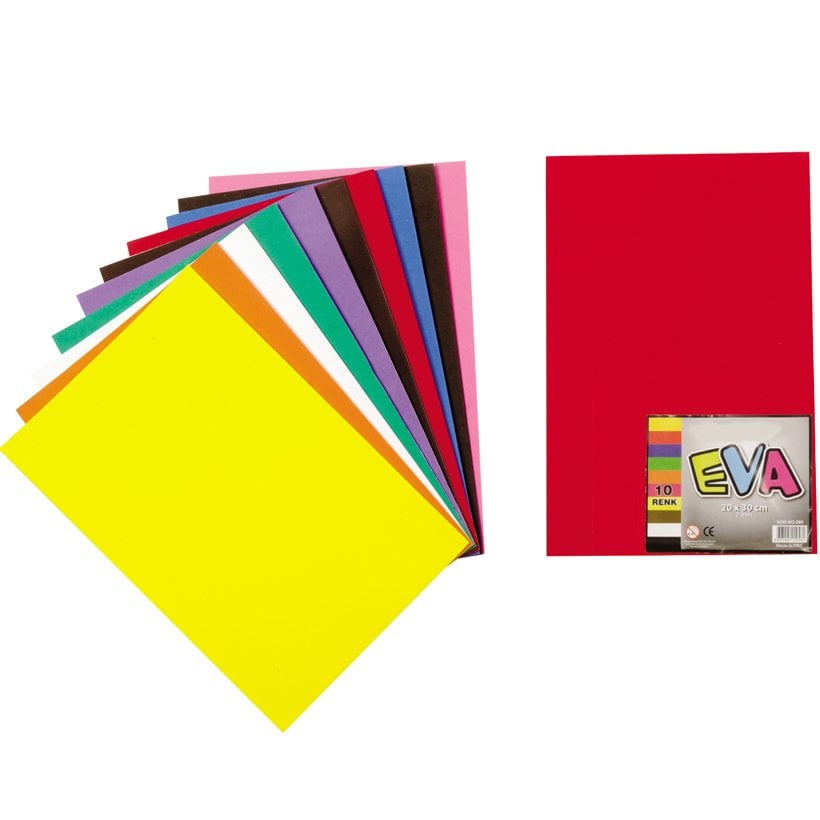 Eva 20x30 cm Renkli Klasik Boy (Okul Öncesi Kırtasiye Ürünleri)