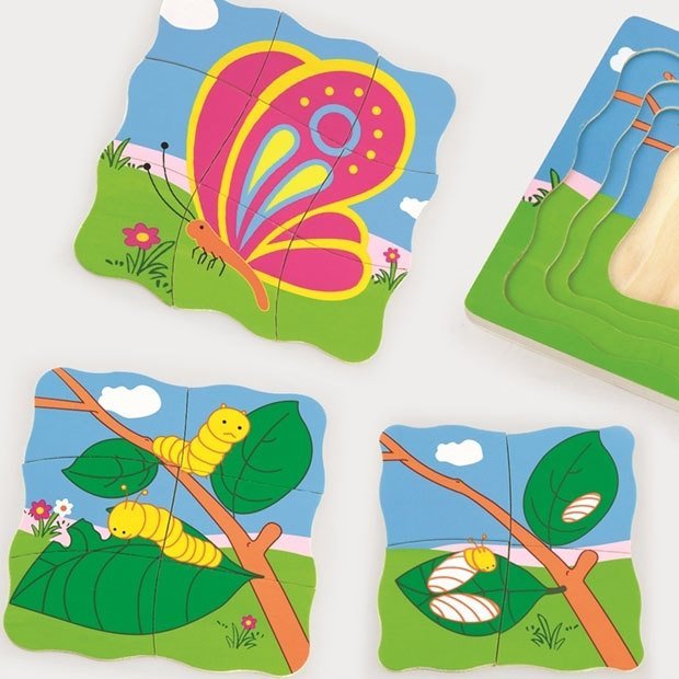 Kelebek Katlı Puzzle (Eğitici Oyuncak)