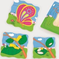 Kelebek Katlı Puzzle (Eğitici Oyuncak)