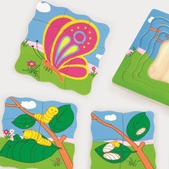 Kelebek Katlı Puzzle (Eğitici Oyuncak)