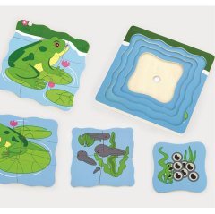 Kurbağa Katlı Puzzle