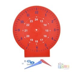 Saat Kadranı 18 cm (Plastik Saatleri Öğrenme Saati Büyük)