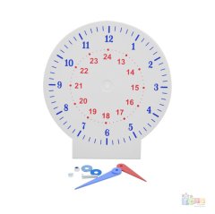 Saat Kadranı 18 cm (Plastik Saatleri Öğrenme Saati Büyük) Eğitim Saati