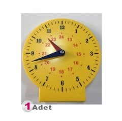 Saat Kadranı 18 cm (Plastik Saatleri Öğrenme Saati Büyük) Eğitim Saati