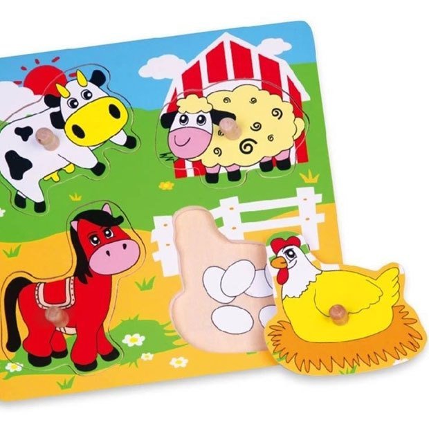 Tutmalı Çiftlik Hayvanları (Anaokulu Puzzle)