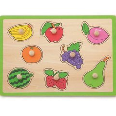 Ahşap Puzzle Tutmalı Meyveler