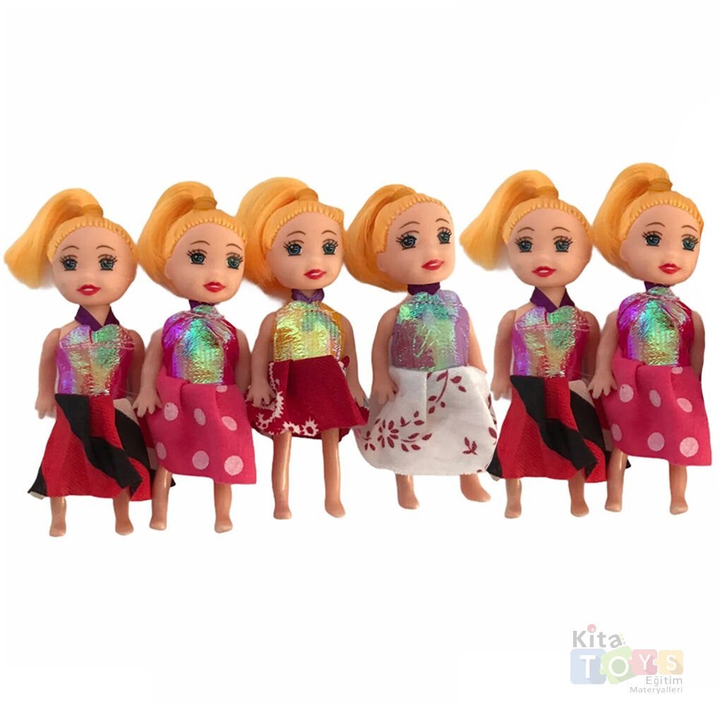 Parmak Bebek 6'Lı 10 cm (Minik Evcilik Oyuncakları Seti) Küçük