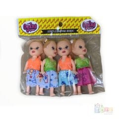 Parmak Bebek 4'Lü 10 cm (Minik Evcilik Oyuncakları Seti) Küçük Dörtlü Oydaş