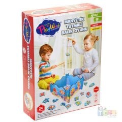 Ahşap Manyetik Tutmalı Balık Oyunu Oyuncağı 381