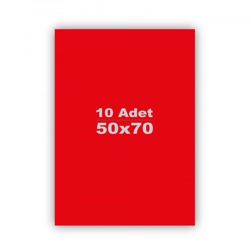 Fon Kartonu 10'Lu (50x70 cm) 160 gr Fonkarton Kırmızı
