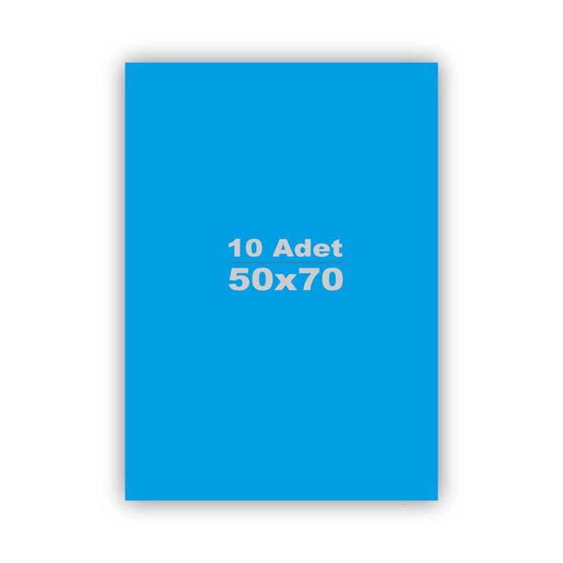 Fon Kartonu 10'Lu (50x70 cm) 160 gr Fonkarton Mavi